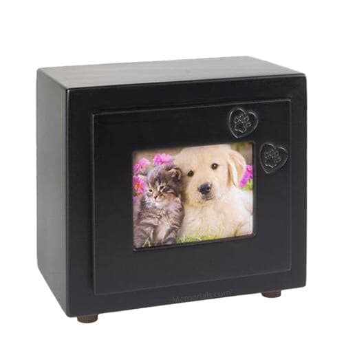 Midnight Paw Small Photo Pet Urn