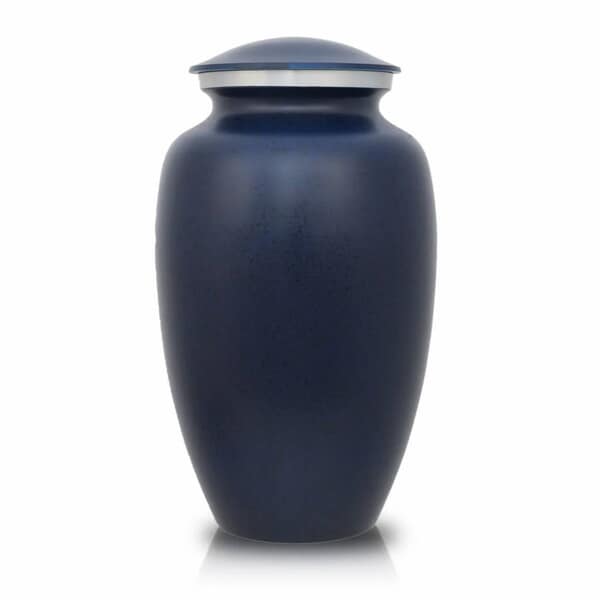 Midnight Rain Speckled Cremation Urn