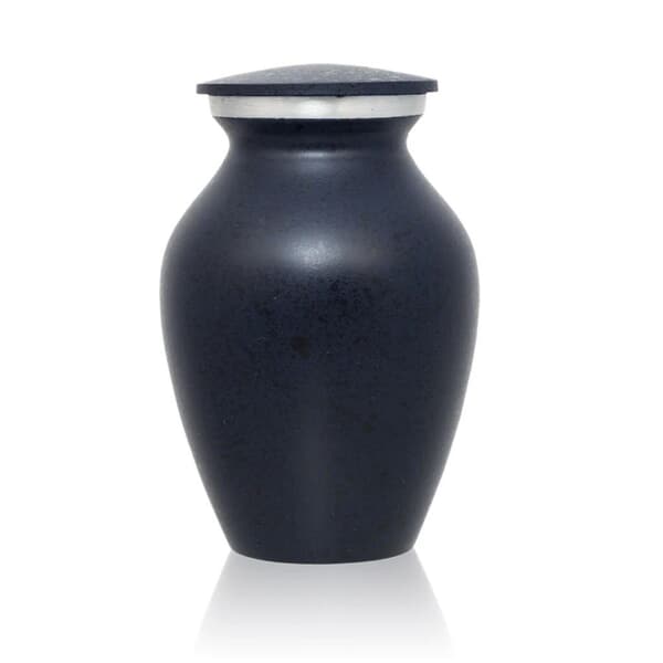 Midnight Rain Speckled Keepsake Urn