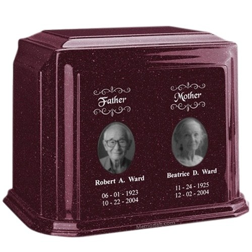 Millennium Burgundy Companion Marble Urn