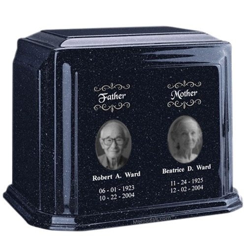 Millennium Sapphire Blue Companion Marble Urn
