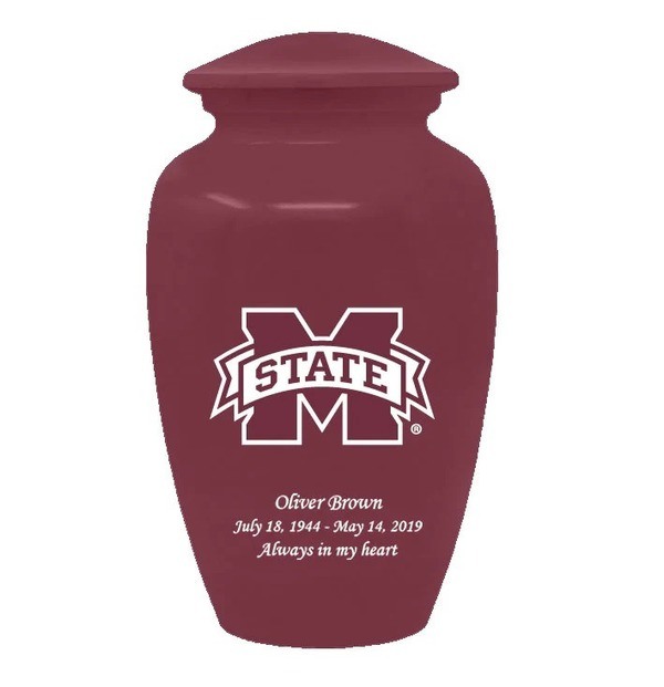 Mississippi State University Bulldogs Cremation Urn