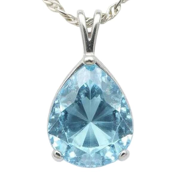 Moments in Time Caribbean Cremation Crystal Necklace