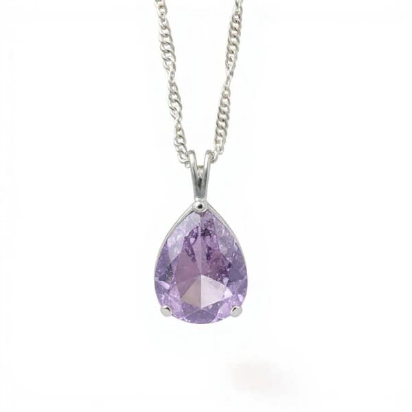 Moments in Time Lilac Cremation Diamond Necklace