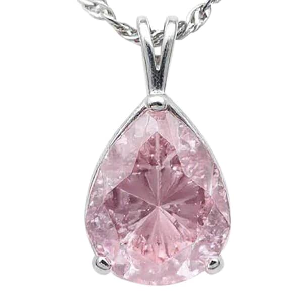 Moments in Time Pink Cremation Crystal Necklace
