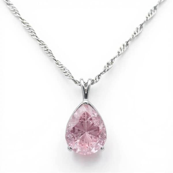 Moments in Time Pink Cremation Diamond Necklace