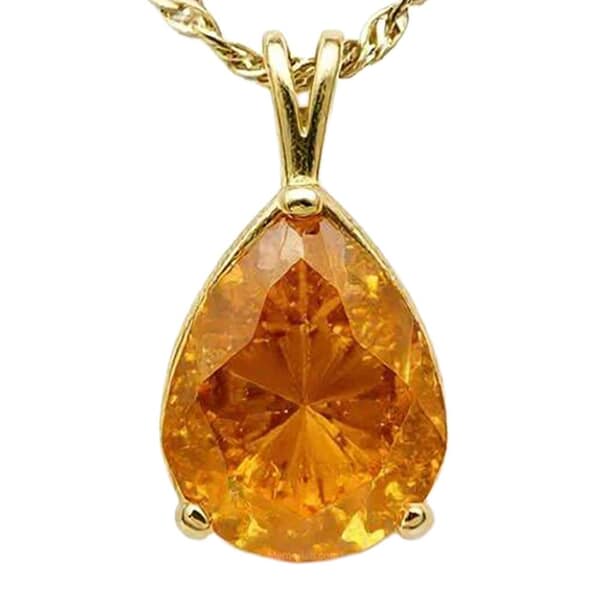 Moments in Time Topaz Cremation Crystal Necklace