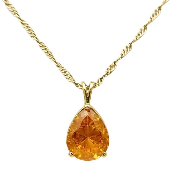 Moments in Time Topaz Cremation Diamond Necklace