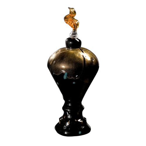 Monza Black Glass Cremation Urn