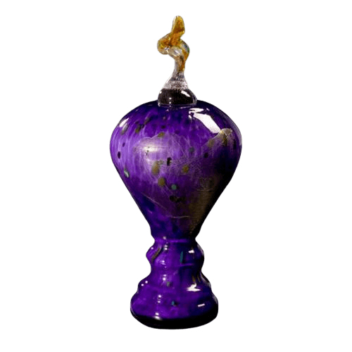 Monza Purple Glass Cremation Urn