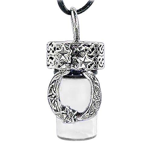 Moon Cremation Urn Necklace