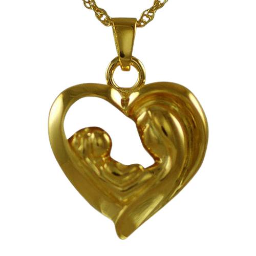 Mother & Child Heart Keepsake Pendant IV