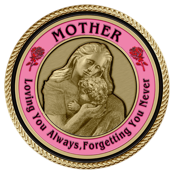 Mother Holding Child Medium Medallion