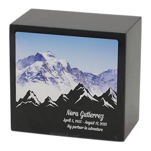Mountain Marble Cremation Urn