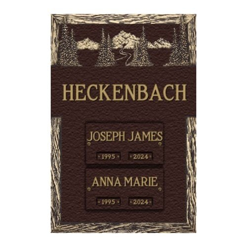 Mountain Pines Cremation Bronze Plaque