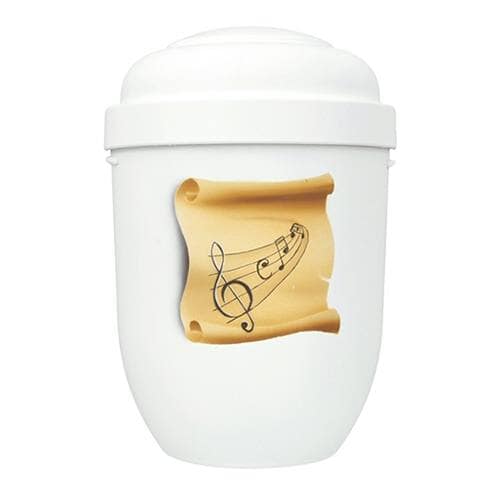 Music Note Biodegradable Cremation Urn