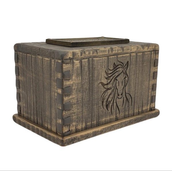 Mustang Wood Cremation Urn