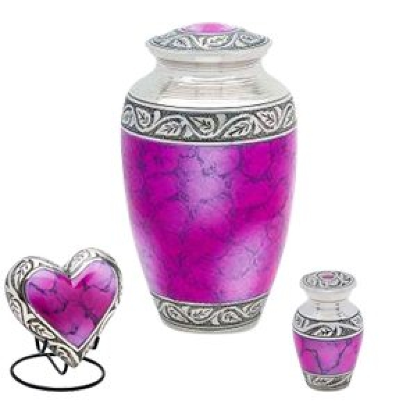 Mystic Pink Cremation Urns