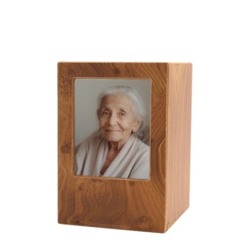 Natural Eternity Small Photo Wood Urn