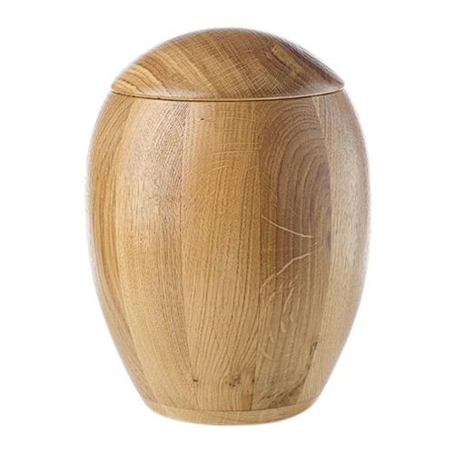 Natural Oak Wooden Urn