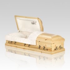 Natural Pine Wood Casket