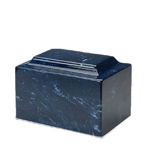 Navy Marble Keepsake Urn