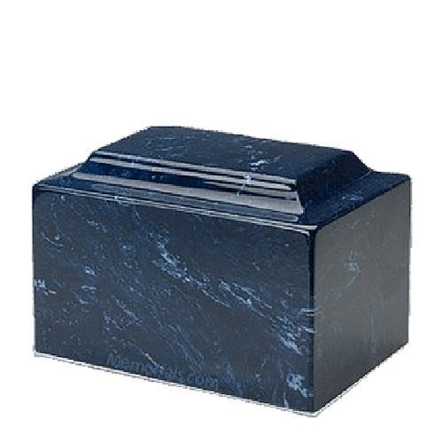 Navy Marble Medium Urn