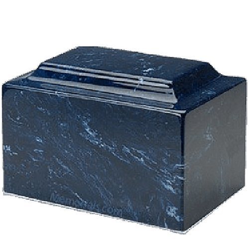 Navy Marble Oversized Urn