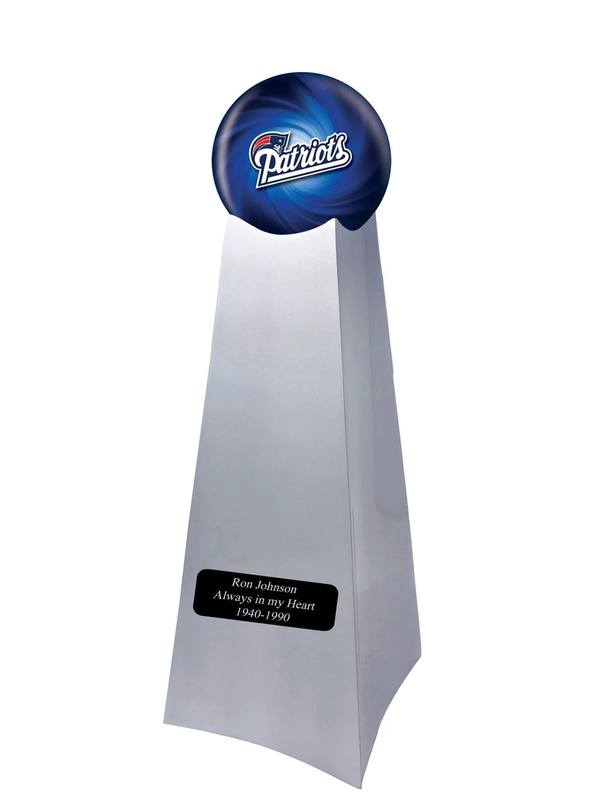 New England Patriots Football Trophy Cremation Urn