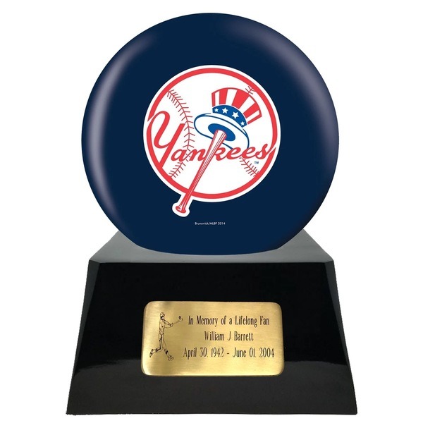 New York Yankees Baseball Sphere Cremation Urn