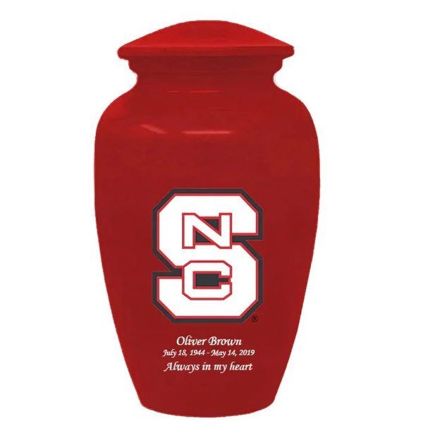 North Carolina State Wolfpack Red Cremation Urn