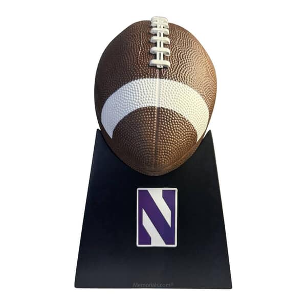 Northwestern Wildcats Football Cremation Urn