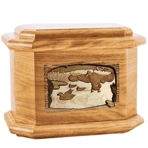 Marshland Melody Oak Octagon Cremation Urn