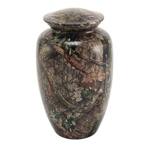 Oak Camo Metal Urn