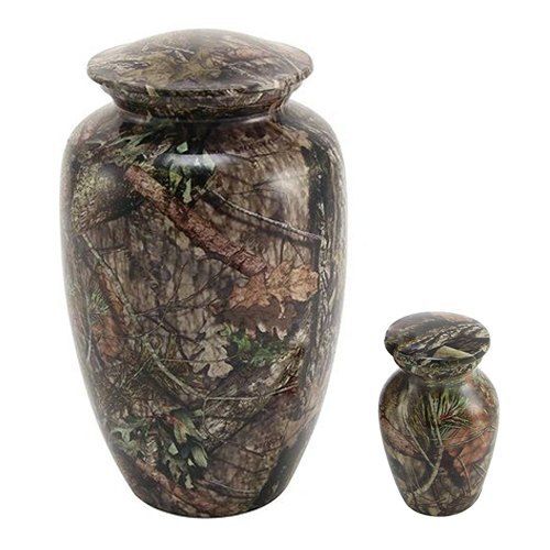 Oak Camo Metal Urns