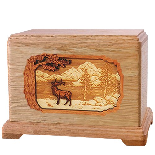 Elk Oak Hampton Cremation Urn