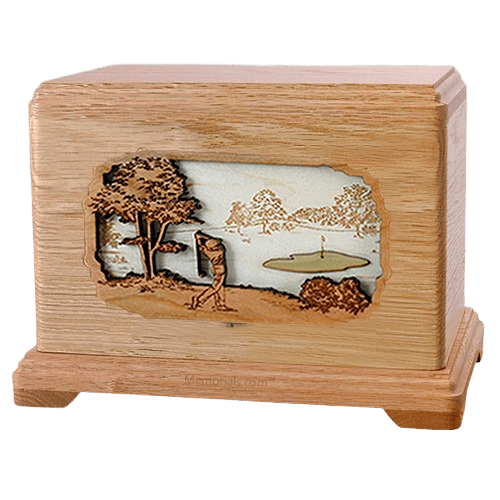 Golf Oak Hampton Cremation Urn