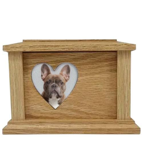 Oak Heart Picture Pet Urns