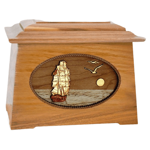 Sailing Home Oak Aristocrat Cremation Urn