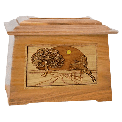 Pheasant Oak Aristocrat Cremation Urn