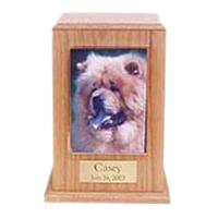 Oak Tower Photo Pet Cremation Urn II