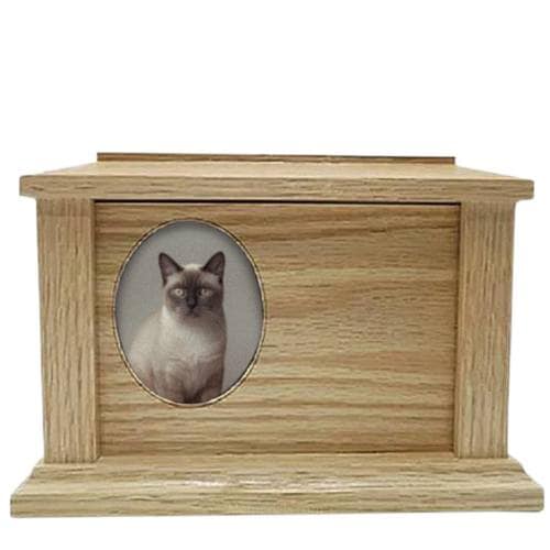 Oak Picture Frame Pet Urns