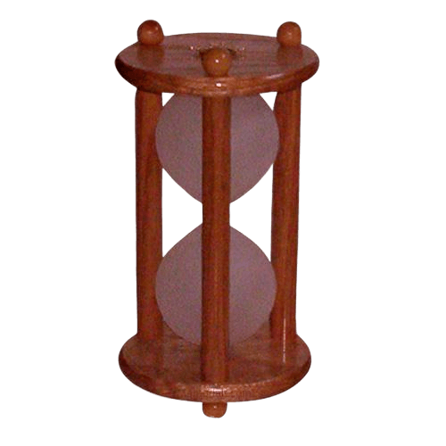 Hourglass Oak Keepsake Urn