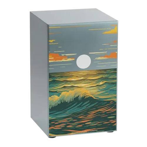 Ocean Awaits Niche Metal Urn