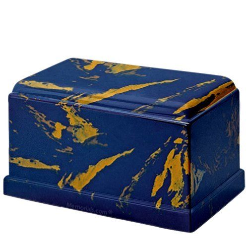 Ocean Filled With Gold Cultured Marble Urn