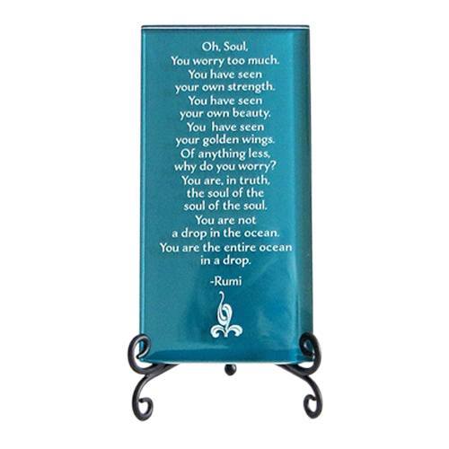 Oh Soul Glass Plaque