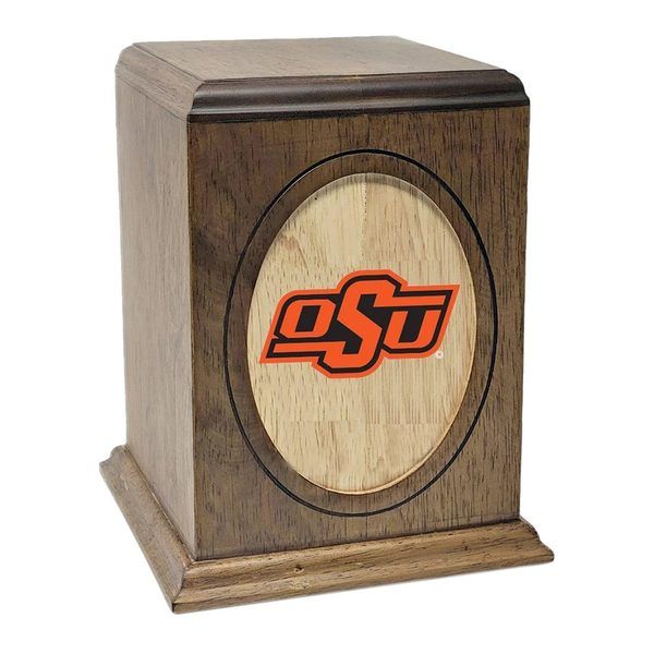 Oklahoma State University Cowboys Wooden Urn