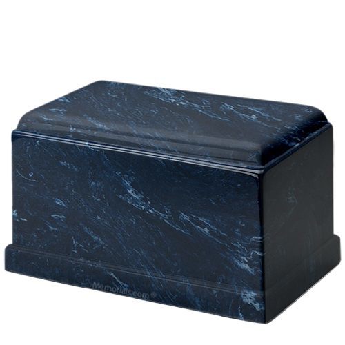 Olympus Navy Marble Cremation Urn