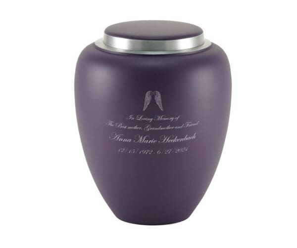On Angel Wings Cremation Urn