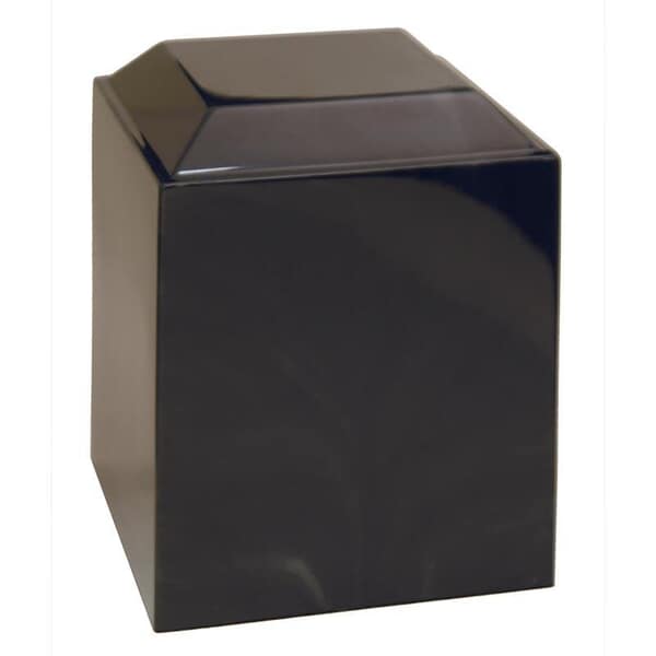Onyx Black Cultured Cremation Urn